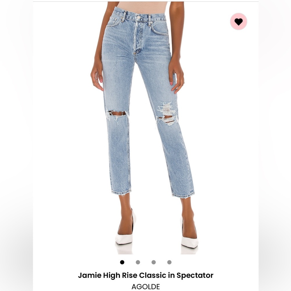 Agolde Jamie high rise classic in spectator